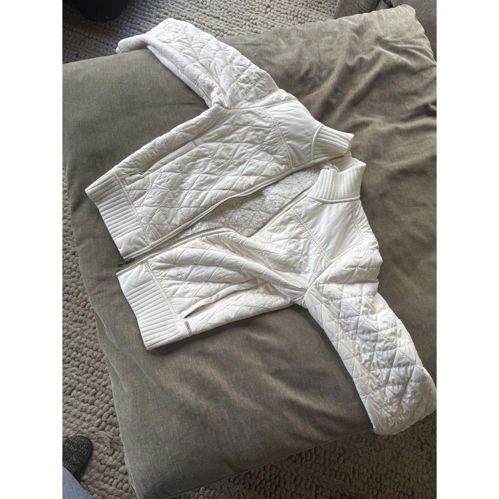 Prana Quilted‎ Coat XS Sherpa Lined Full Zip